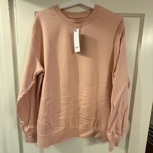 Goodfellow Pink Crewneck Sweatshirt Lg NWT